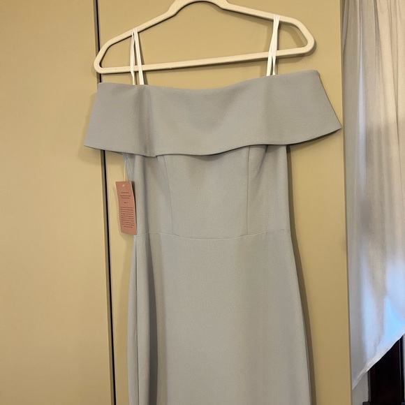 NWT BHLDN Delice off- Shoulder Crepe Dress - Picture 3 of 6